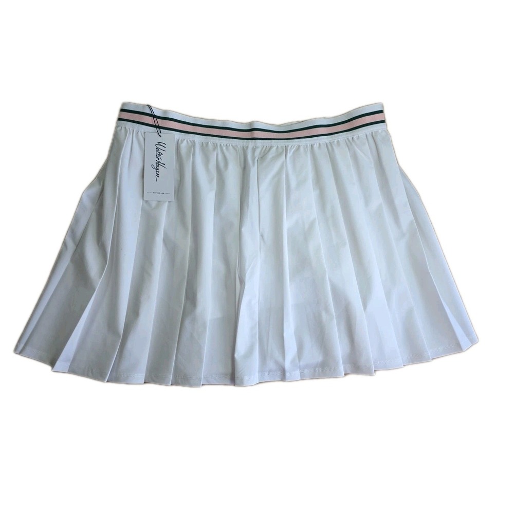 WALTER‎ HAGEN CLUBHOUSE PLEATED WHITE 16" SKORT WOMEN'S XL STRIPED NWT